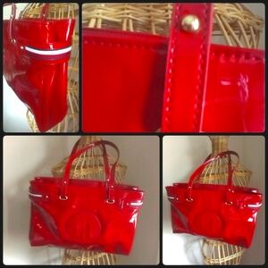 NWT Women's Tommy Hilfiger Patent Leather Tote Bag
